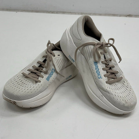 Brooks Ghost Max Running Shoes 1204571B181 White Taupe Women's Size 9