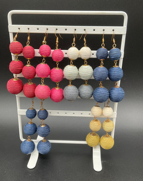 Boho Modern Fashion Jewelry Lot 27 Pairs Earrings Tassel Hoop Dangle