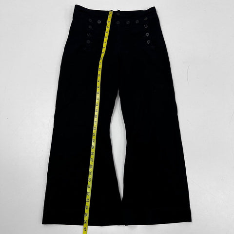 Vintage US Navy 13 Button Flap Wool Pants Crackerjack Bell Bottom Navy Sz 29