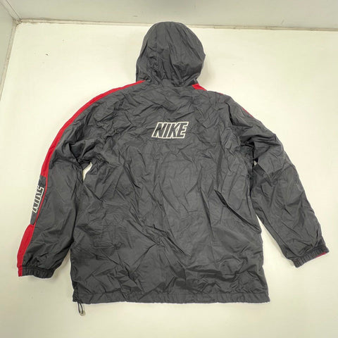 Vintage Y2K Nike Spellout Colorblock Hooded Windbreaker Jacket Sz L
