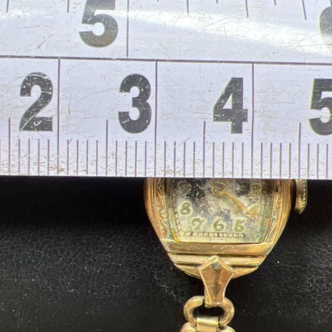 Vintage Bulova 10K Rolled Gold Case Watch Ticking
