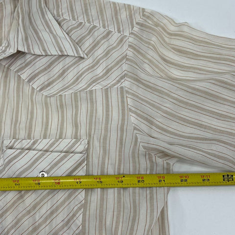 Vintage 70s/80s Lot of 2 Western Pearl Snap Shirts Big Smith Tru-West Sz L
