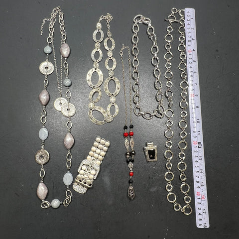 Lot of Premier Designs Jewelry Necklaces Pendant Styles Vary Silver Tone