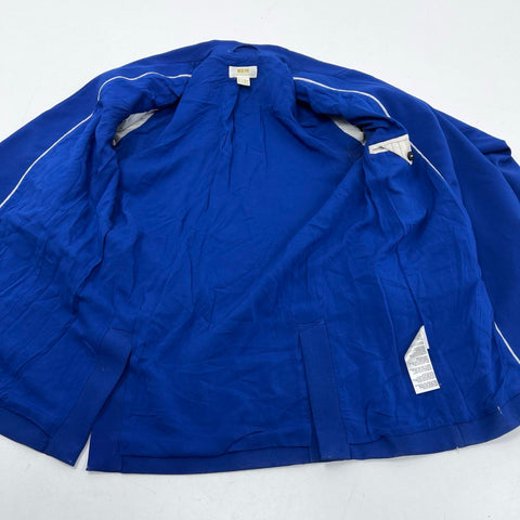 Maeve by Anthropologie Women's Cobalt Blue Double Breasted Blazer Jacket Size 0