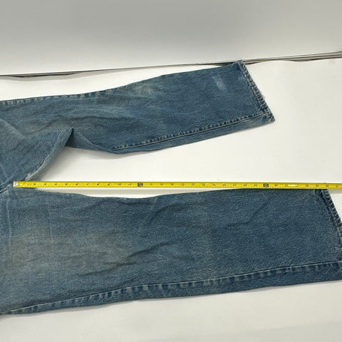 Vintage 90s Levi's Men's Blue Faded Straight Leg Denim Jeans Sz 36x30