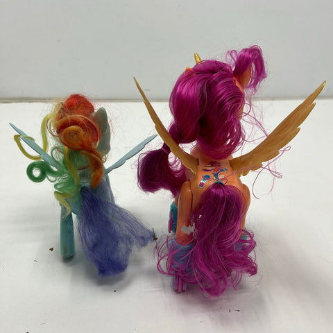 My Little Pony Sunny Starscout Rainbow Dash Figure Lot Hasbro Toy Sounds Work