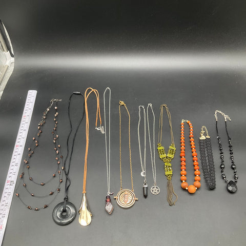 Fashion Jewelry Necklace Lot 11pc Harry Potter Time Turner Gothic Boho Beaded