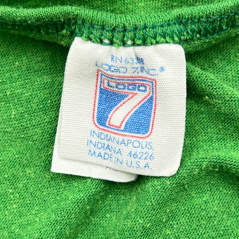 Vintage 80s Boston Celtics Larry Bird 33 Tank Top Single Stitch Logo 7 Sz XL
