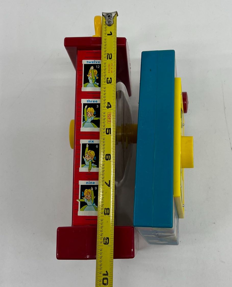 VTG Fisher Price Musical Teaching Clock & TV Radio Interactive Kids Toys Lot