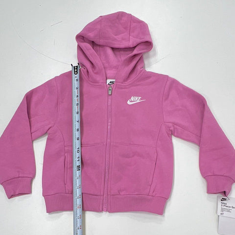 Nike Kids Pink 2-Piece Fleece Hoodie Sweatpants Set NWT Sz 4T