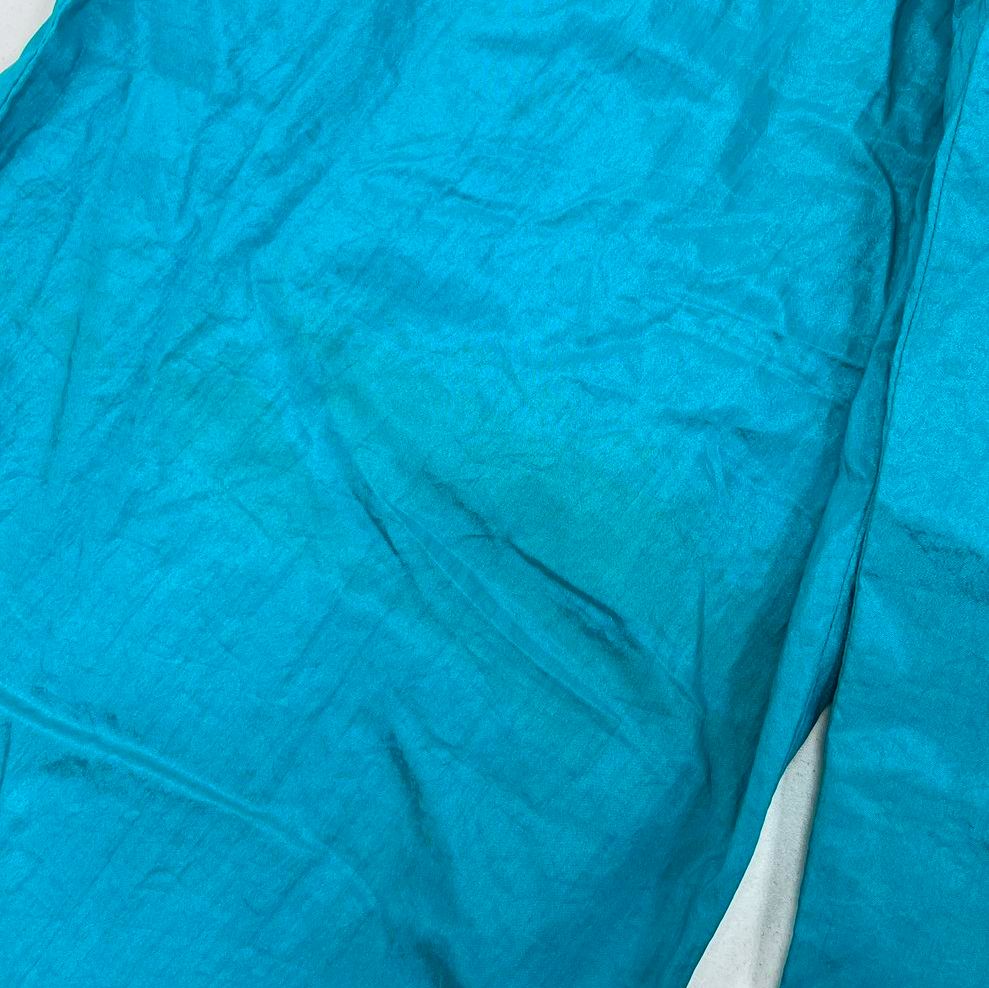 J.L. Motion Vintage 80s Teal Nylon Tracksuit Windbreaker Pants Set Womens L