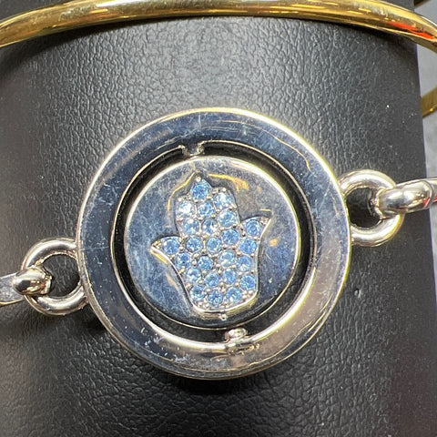 Carol Lee 5 Bangle Hamsa Bumble Bee Bracelets in Pouch