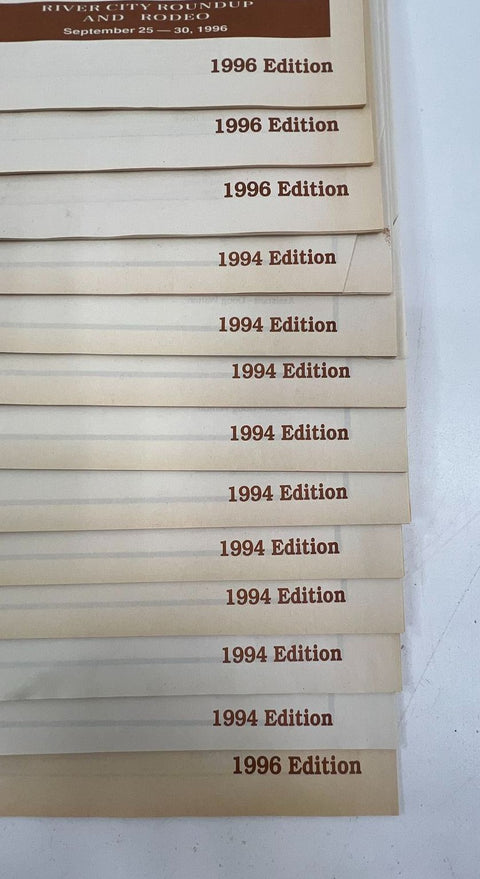 Vintage River City Rodeo Roundup Lot 1988-2006 Programs Primer Newspaper