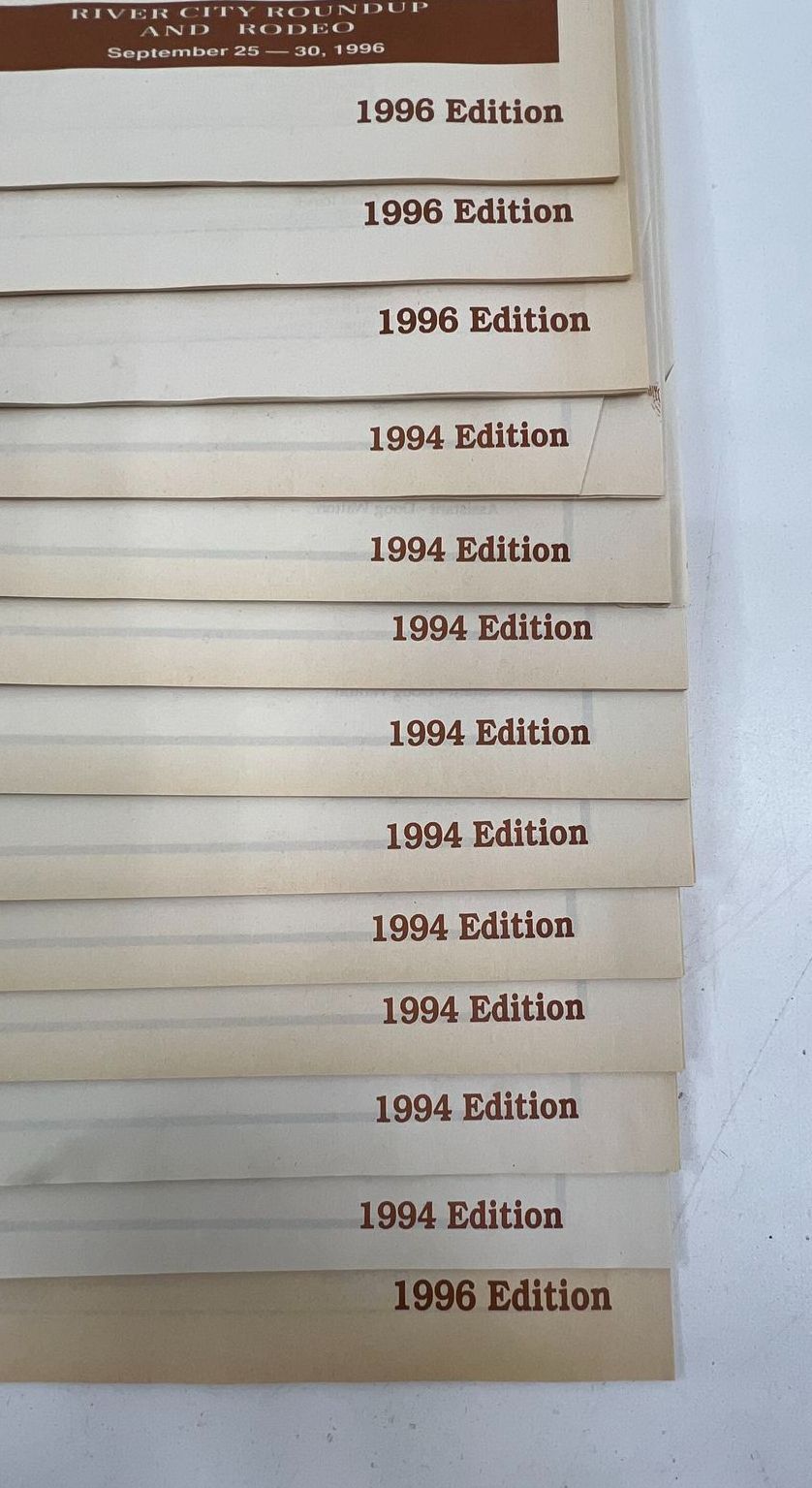 Vintage River City Rodeo Roundup Lot 1988-2006 Programs Primer Newspaper