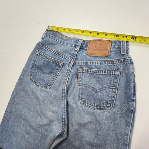 Vintage 90s Levi's 501 Light Wash Blue High Rise Straight Jeans Women's 26