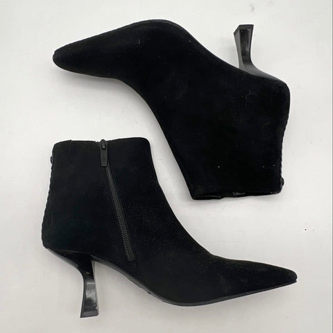 Donald Pliner Baltimore SP Black Suede Pointed Toe Ankle Boots Women's Size 7