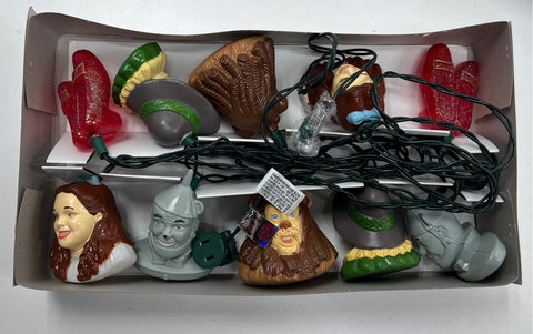 Kurt S. Adler Wizard of Oz 10 Light Set 2000 Vintage Dorothy Ruby Slippers