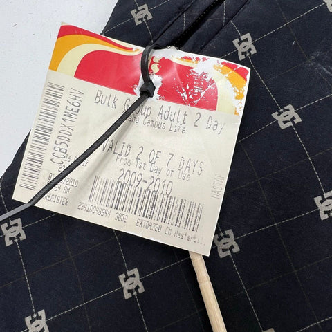 DC Men's Y2K Exotex 10K Ski Cargo Pants Black All Over Logo Sz S