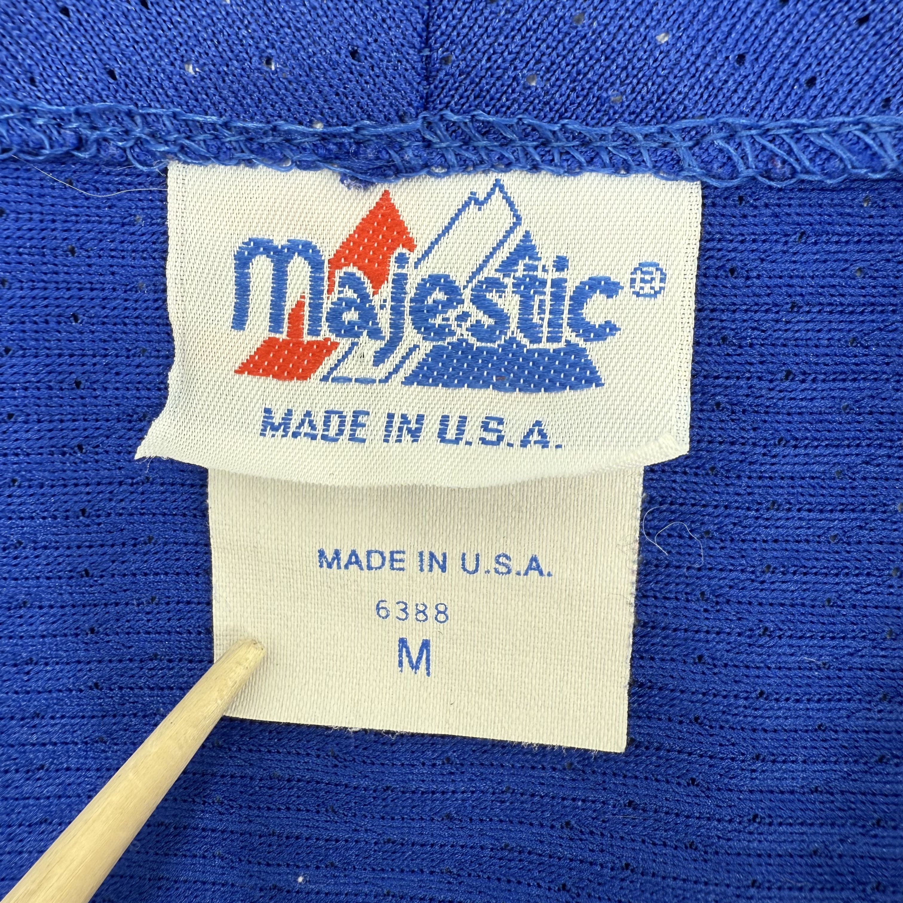Vintage 90s Majestic Kansas Jayhawks NCAA Baseball Jersey Made in USA Sz M