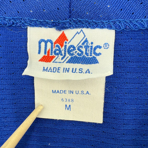 Vintage 90s Majestic Kansas Jayhawks NCAA Baseball Jersey Made in USA Sz M