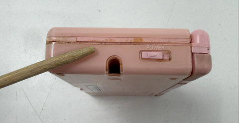 Nintendo DS Lite Pink Handheld Console & Mario Kart DS Game Lot Tested