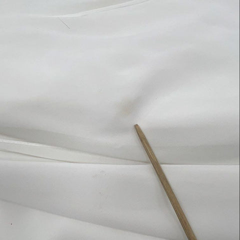 Maggie Sottero Women's Wedding Dress Gown White Ruched Beaded Corset Back Sz 8