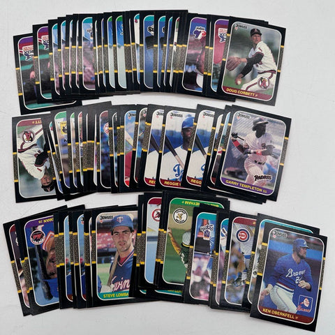 Baseball Card Lot 1980s Donruss MLB Approximately 400 Cards 2 Lbs See Photos