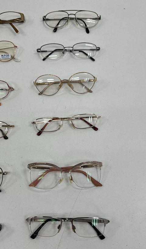 Lot of 20+ Mixed Brand Eyeglass Frames Eyewear For Lenses Parts Repair