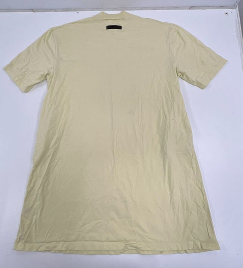 Fear of God Essentials Logo Back T-Shirt Yellow Relaxed Fit Sz S