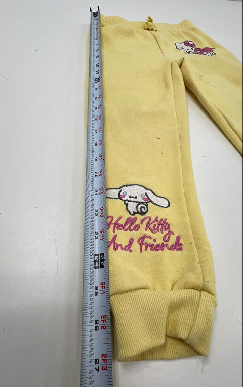 Sanrio Girls Hello Kitty & Friends Yellow Hoodie Sweatpants Set My Melody Sz 6