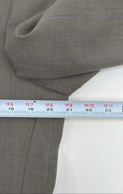 Lot 2 Men's Suit Coats Joseph & Feiss Black Botany 500 Grey Plaid Chest 21-22