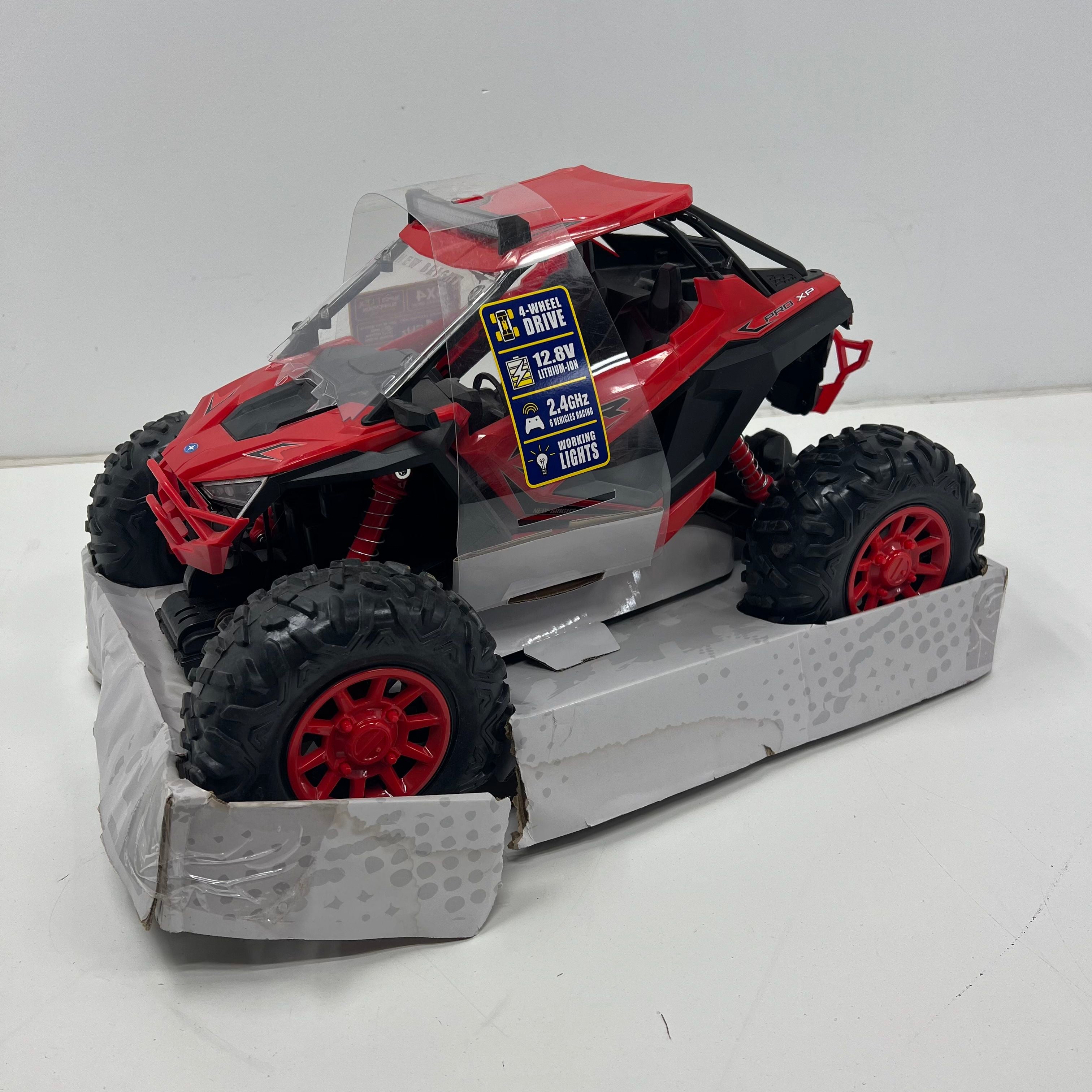 New Bright 1:5 Scale Remote Control Polaris RZR XP Pro ATV *Missing Remote AS-IS