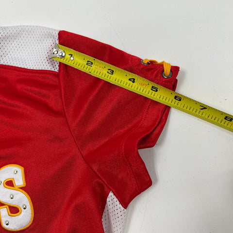Lot of 2 NFL Team Apparel Kansas City Chiefs Womens Jersey Shirts Studded Sz M