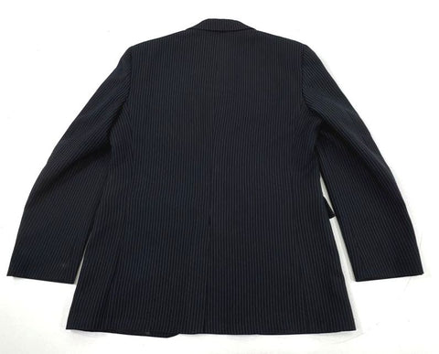 Vintage 90s JCPenney Men's Navy Pinstripe Two Button Suit Coat Blazer Sz 42R