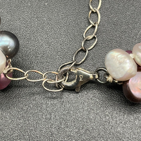 Sterling Silver 925 Freshwater Pearl Jewelry Lot 3 Multi-strand Necklaces