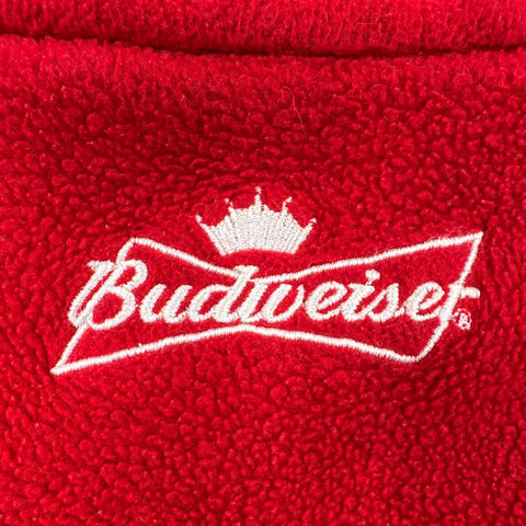 Vintage Dale Jr #8 Budweiser NASCAR Winners Circle Fleece 1/4 Zip Pullover Sz L