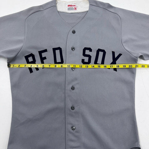 Vintage 80s Wilson Boston Red Sox MLB Baseball Jersey #6 Made in USA Sz 38