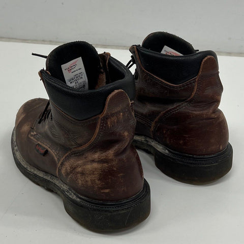 Red Wing 2406 SuperSole 6" Brown Leather Safety Toe Work Boots Size 10.5 E2