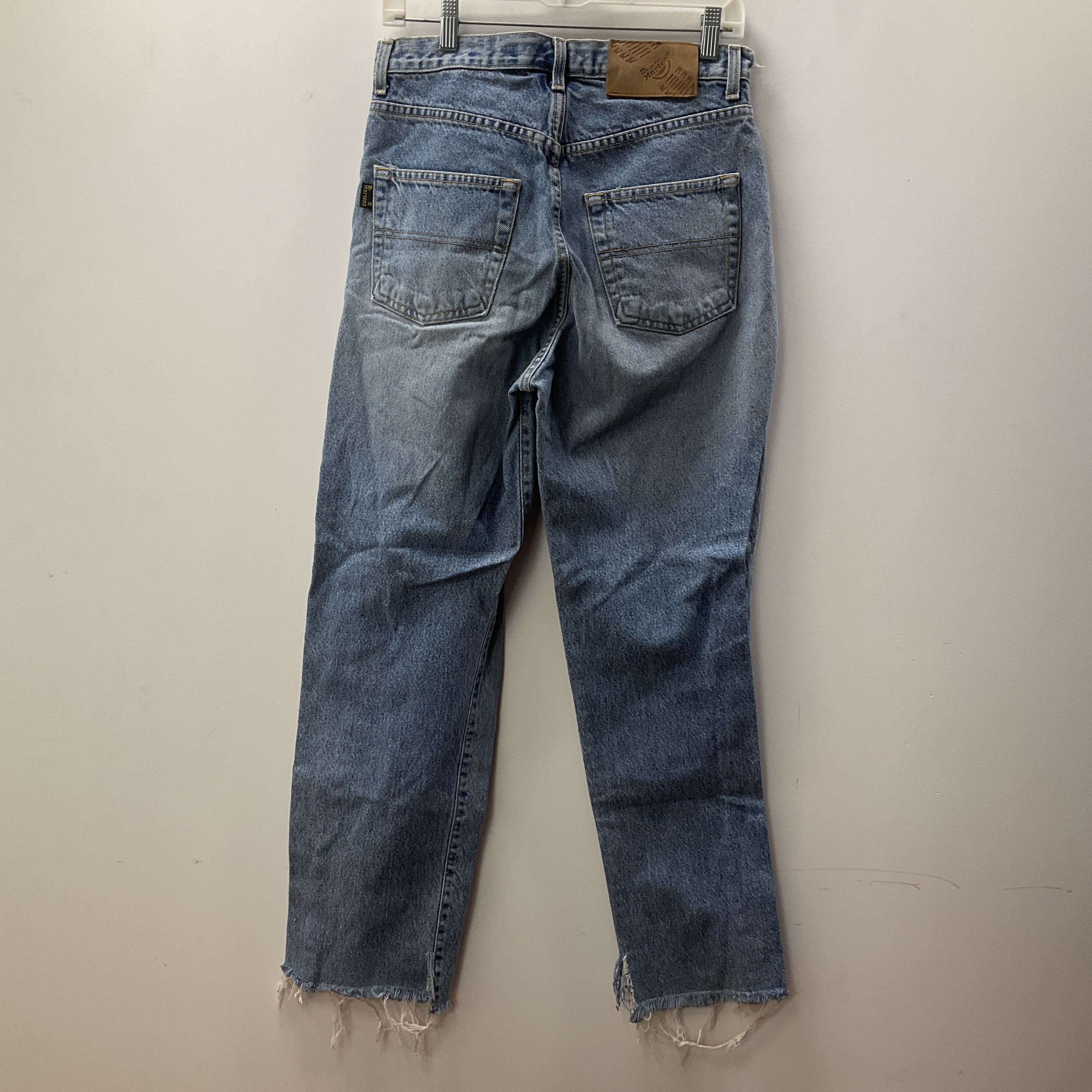 Dr Martens Men's Vintage Blue Button Fly Loose Fit Cut Length Size 30x29 READ