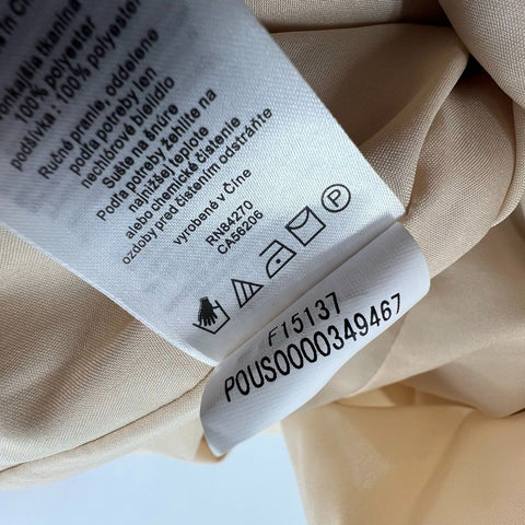 David's Bridal Women's NWT F15137 Formal Gown Champagne Strapless Tulle Sz 6