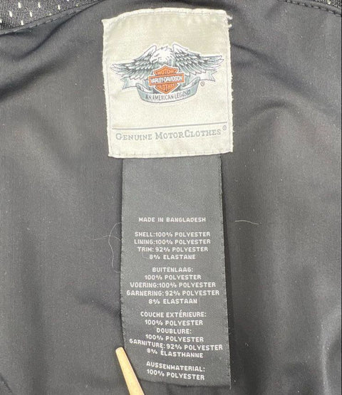 Harley-Davidson Genuine MotorClothes Full Zip Hoodie Reflective Black Sz S