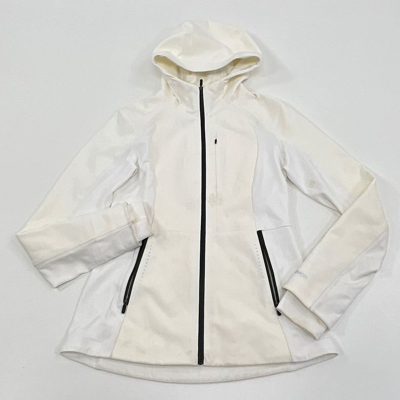 Women's Lululemon Off-White Cream Athletic Full Zip Windbreaker Jacket - Size 8