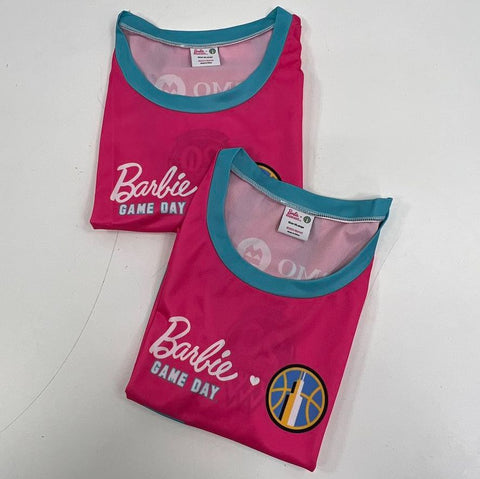 Lot of 2 Chicago Sky Barbie Game Day WNBA Promo Jersey Mattel 2025 SGA Sz XL