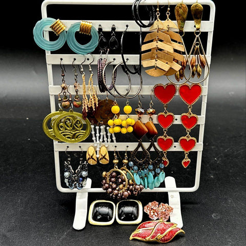 Mixed Fashion Earrings Costume Jewelry Lot Boho Retro Dangle Hoop Stud 20+ Pcs