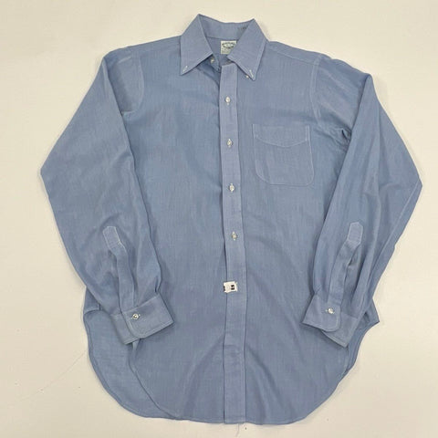 Vintage 70s Brooks Brothers Brookswear Oxford Button Down Shirt Sz M