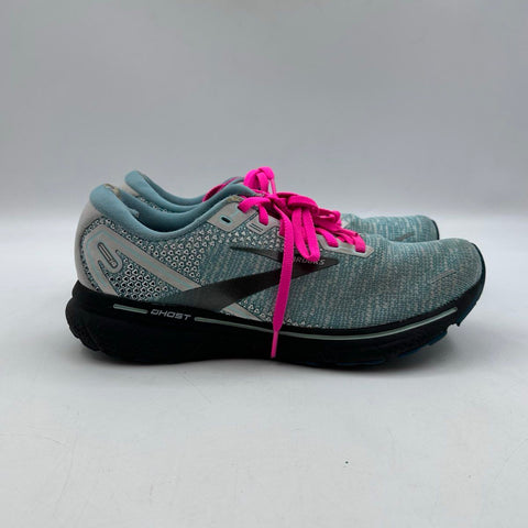 Brooks Ghost 14 Light Blue Pink Women's Running Shoes Size 10