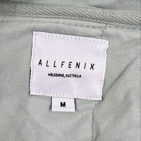 Allfenix Women's Quilted Bomber Jacket Sage Green Cotton Full Zip Size M