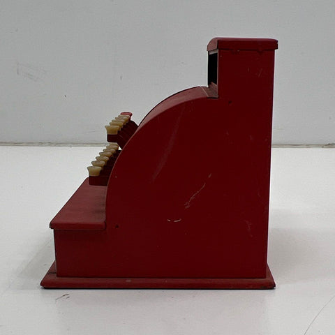 Vintage Tom Thumb Toy Cash Register Metal Western Stamping Co Jackson MI Red