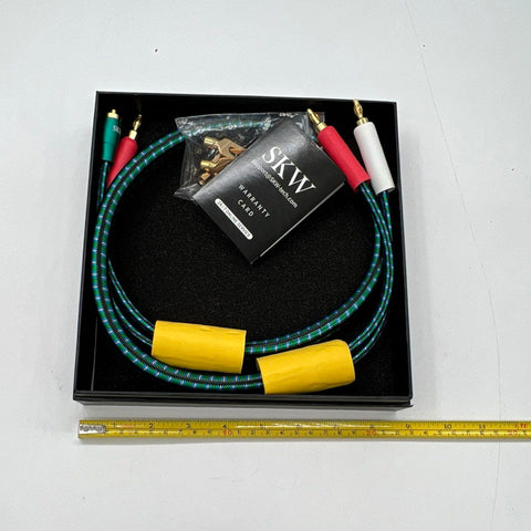 SKW HC Series HI-FI Audio Speaker Cable 1M 3.28ft Spade Plugs NIB