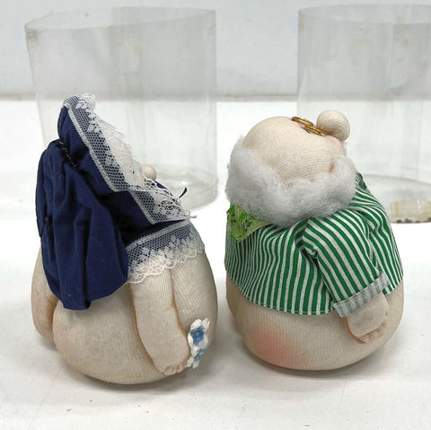 Vintage 80s Fanny Doll Lot of 2 Butt Face Gag Gift Novelty Figures w/ Tubes